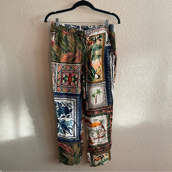 NWT Farm Rio Mixed Scarf Pants - Picture 4 of 7